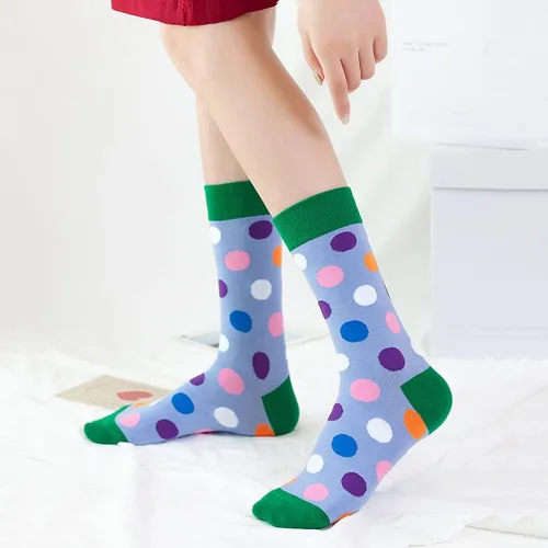 Vista 4 de Calcetines de vestir coloridos para hombre, calcetines divertidos y divertidos con estampados de estilo casual loco para hombre