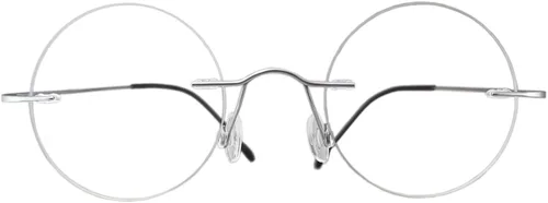 Vista 4 de Circleperson Anteojos de titanio sin montura Vintage Small Round 43-22-145 W Lente transparente para hombres mujeres