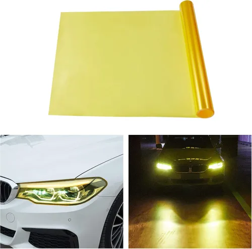 Vista 7 de TOMALL Película de vinilo oscuro negro de 78.7''x12'' para faros de coche, luz trasera, luces antiniebla, tinte autoadhesivo, calcomanías deportivas