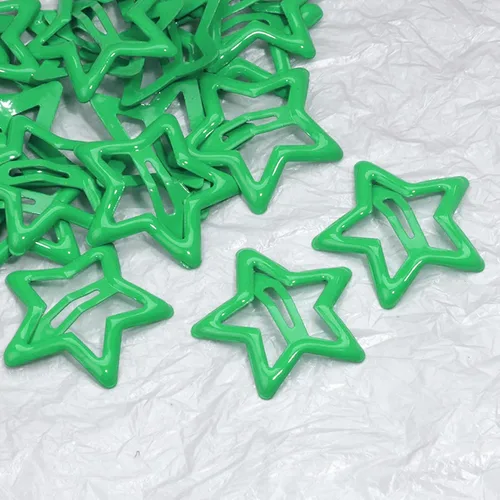 Vista 5 de Pinzas para el pelo Y2k pequeñas Kawaii antideslizantes con estrellas para el cabello, accesorios para mujeres