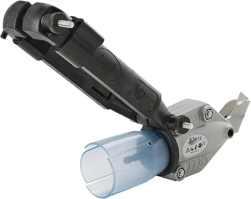 Vista 3 de Malco TSS1 Turbo Shear para tejas de asfalto - Mandíbula de bisel ancho, corte multicapa de 0.6 in, ajuste lateral de la cuchilla, control con una