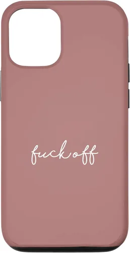 Vista 28 de Funda para iPhone 16 Dusty Rose Fuck Off Divertida manuscrita a mano con refranes sarcásticos groseros