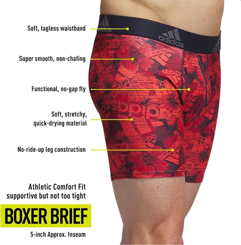 Vista 3 de adidas Calzoncillos tipo bóxer Performance para hombre, 1 paquete