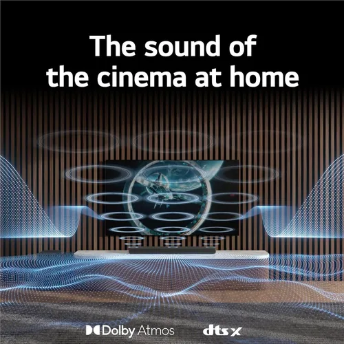 Vista 5 de LG Barra de sonido de alta resolución S77S de 3.1.3 canales con Dolby Atmos® y Wow Orchestra