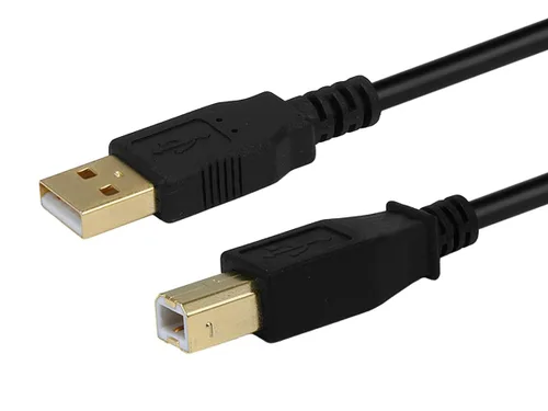 Vista 11 de Monoprice 105436 - Cable USB 2.0 de 0.45 m, de USB 2.0 A macho a B macho 28/24AWG (chapado en oro), color negro
