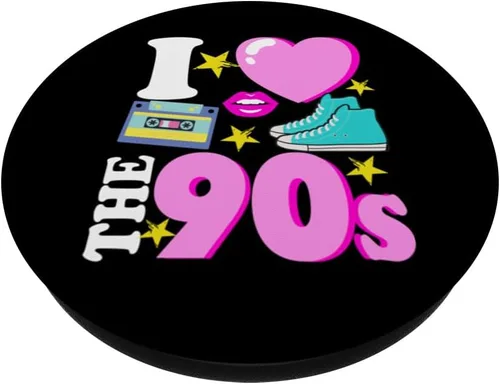 Vista 2 de I Love The 90s Cool Retro 90s Party Disco PopSockets Adhesive PopGrip