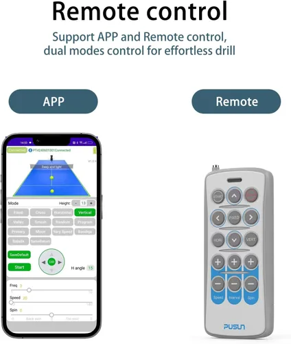 Vista 2 de PT-MAX C - Máquina de pelota de pádel con control inteligente de aplicación Lanzador automático avanzado de bolas para todos los niveles