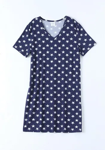 Vista 3 de CONOMAX Paquete de 3 camisones suaves para mujer, camisón de manga corta para dormir, ropa de dormir