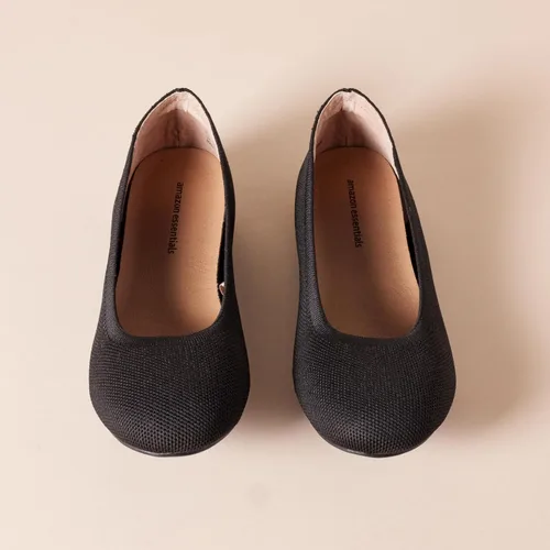 Vista 4 de Tienda Essentials - Zapatos planos tipo ballet de tejido de punto para mujer