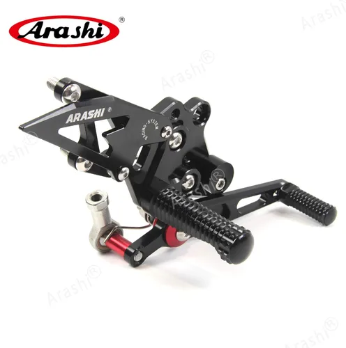 Vista 4 de Arashi (Versión 2.2) reposapiés ajustables para motocicleta KAWASAKI Ninja 300 EX300B ABS / EX300A/ EX300 ABS/ EX300A / SE 2013-2017 Accesorios