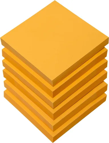 Vista 17 de Notas adhesivas de 3 x 3 pulgadas, 6 colores brillantes, 12 blocs de notas autoadhesivas, 100 hojas/bloc, total de 1200 hojas