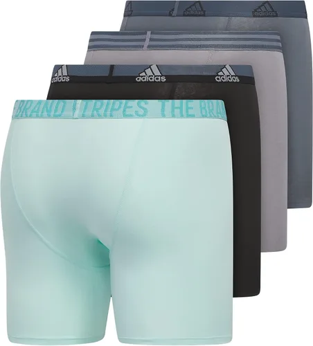 Vista 5 de adidas Calzoncillos tipo bóxer de algodón elástico para hombre (paquete de 4)