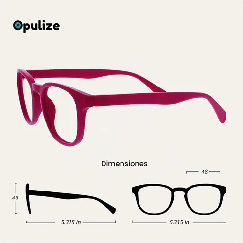 Vista 2 de OPULIZE Gafas de lectura POP para mujeres y hombres