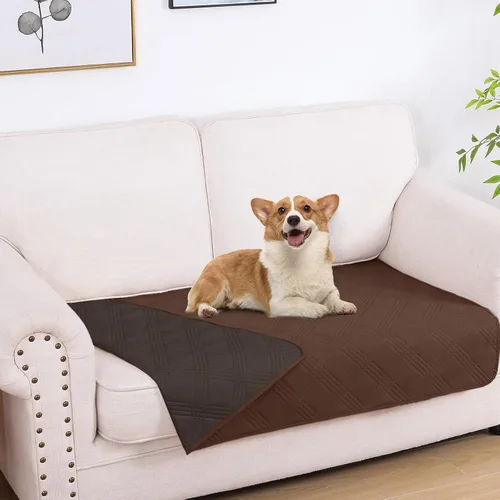 Vista 174 de hyha - Manta impermeable para cama de perro, mantas suaves para mascotas, funda impermeable para sofá para perros, fundas reversibles lavables