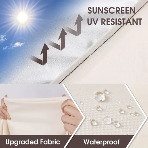 Vista 3 de ALSTER Fundas para Sillas de Patio, Funda para Asiento Profundo de Sillón, Resistentes e Impermeables, Fundas para Muebles de Patio al Aire Libre