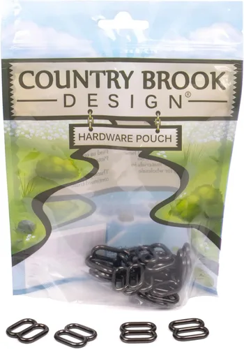 Vista 8 de Country Brook Design - Diapositivas redondas de metal con boca ancha Chapado en níquel
