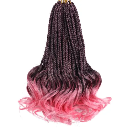 Vista 50 de Cabello para Trenzas Rizo Francés Color 1 Trenzas de Ganchillo Rizo Francés 10 Pulgadas Trenzas de Caja Cabello de Ganchillo para Mujeres y Niños