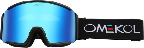 Vista 4 de OMEKOL Gafas de esquí antivaho de doble capa OTG para hombres mujeres gafas de snowboard