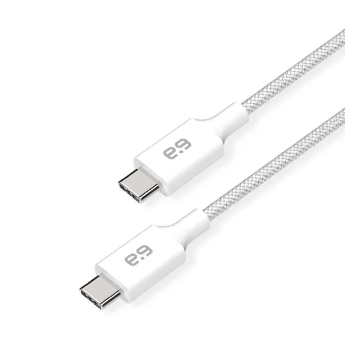 Vista 4 de PureGear Cable trenzado USB-C a C (4 pies), cable de carga de alimentación para iPhone Air, 17, 17Pro, 17ProMax, 16, 15, MacBook, iPad Pro 2020