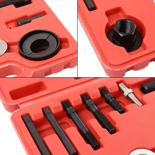 Vista 3 de WINTOOLS Kit de extractor e instalador de poleas de 12 piezas, bomba de dirección asistida, polea alternadora