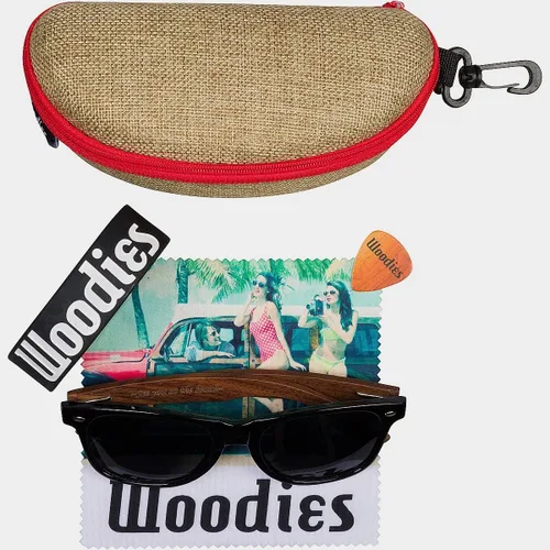 Vista 5 de WOODIES Wayfarer gafas de sol de madera con lentes polarizados