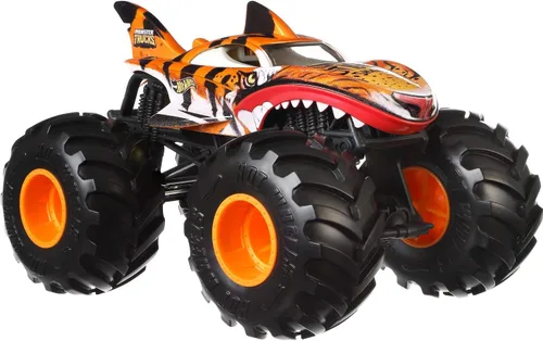 Vista 4 de Hot Wheels - Camiones Monstruo a escala 1:24 - Surtido para niños de 3, 4, 5, 6, 7 y 8 años, gran regalo, camiones de juguete a gran escala