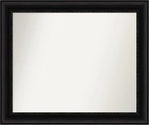 Vista 133 de Amanti Art Espejo personalizado, espejo de baño negro puente, espejo de pared o espejo de tocador de baño sobre el fregadero (26 x 26 pulgadas)