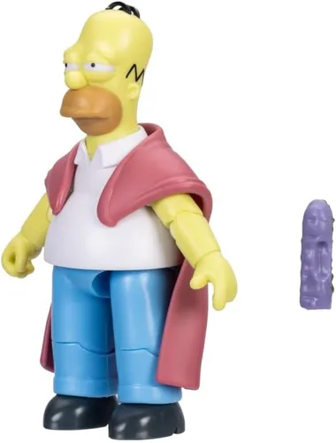 Vista 3 de Figuras de acción de Los Simpsons de 5 pulgadas de Homer enfermo con Hoagie