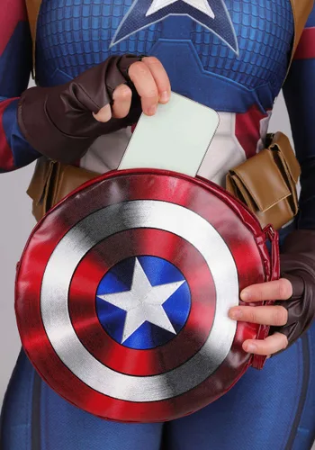 Vista 8 de Disfraz Deluxe de Capitán América para Mujer Talla Plus Marvel Avengers: Endgame Multicolor