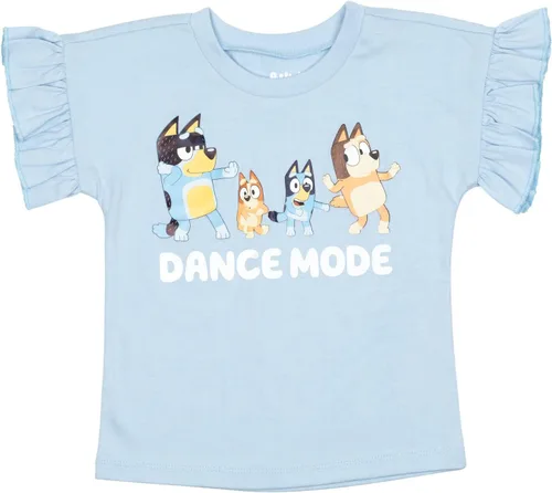 Vista 5 de Bluey Paquete de 3 camisetas para niñas pequeñas y grandes (2T - 10-12)