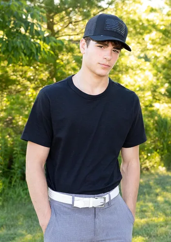 Vista 2 de Funky Junque Gorra de béisbol ajustable para hombre, diseño de bandera americana, 5 paneles