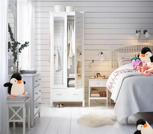Vista 4 de Peluche de pingüino gigante de 15.7 pulgadas, adorable gordito Regalos suaves para niños y niñas