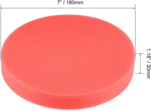 Vista 2 de uxcell Kit de almohadilla de pulido para taladro de espuma de 7 "almohadillas planas de esponja para barco 5 unids