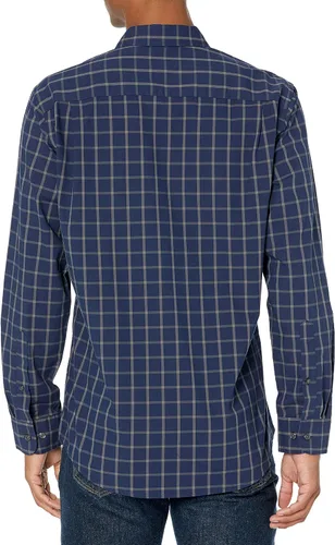 Vista 3 de Tienda Essentials Mens Regular-Fit Long-Sleeve Casual Poplin Shirt