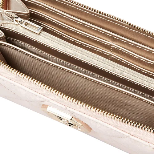 Vista 5 de GUESS Cartera grande con cremallera Dilla para mujer Blush talla única