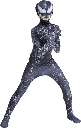 Vista 2 de Super hero role play jumpsuit 3D style children's performance costume is compatible with Halloween costume