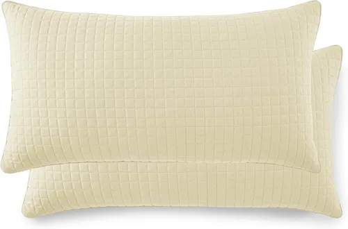 Vista 19 de Fundas Southshore Fine Linens Vilano Springs, para almohada, acolchadas, Microfibra, Pizarra, 20" x 36" 15 - Pizarra