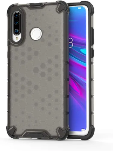 Vista 281 de Pzwoxukhov Funda compatible con Huawei Nova 3i, compatible con Huawei P Smart+ 2018 Honeycomb Anti-Drop Shock-Absorbing Case Negro