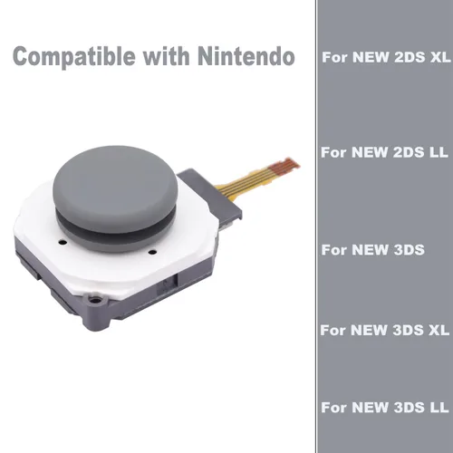 Vista 2 de IKPEK 3D Analog Joystick Button Module Stick wThumbstick Circle Pad Cover Cap Replacement for Nintendo New 2DSXL New 3DSXL New 3DS