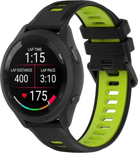 Vista 10 de Compatible con Garmin Forerunner 265S 255S Correas de reloj, correas de repuesto de silicona duraderas de liberación rápida de 18mm. Compatible