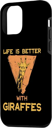Vista 2 de Funda para iPhone 12 Mini Life Is Better With Giraffes Giraffe Safari Animal