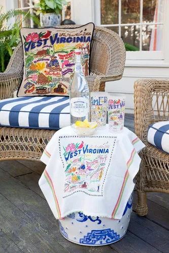 Vista 89 de Catstudio Almohada decorativa bordada a mano de Texas