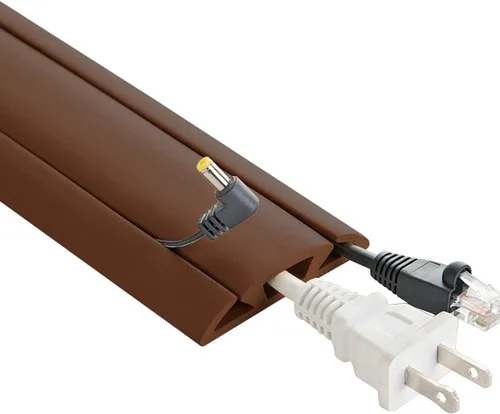 Vista 9 de Protector de cables de 5 pies con 3 canales UTW-CP501-BK, color negro de UT Wire, UTW-CP501-BG