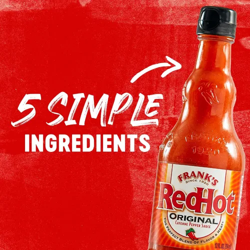 Vista 10 de Frank's RedHot Salsa picante original de pimienta de Cayena (apta para keto), 12 onzas líquidas (paquete de 12)