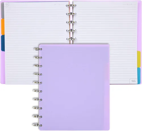 Vista 13 de Talia - Cuadernos de notas con tapas, planificador, personalizables, (Rosa de los 90, Junior (5.5 pulgadas x 8.5 pulgadas))