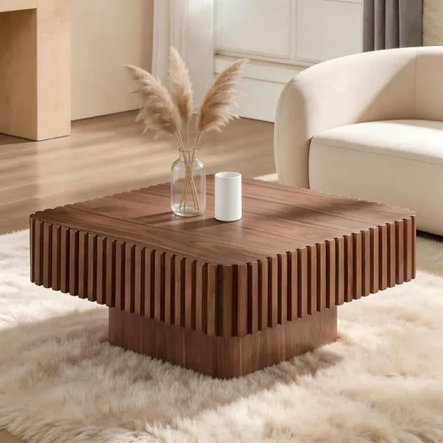 Vista 11 de Mesa de Centro con Tapa Elevable Mesas de Centro Cuadradas para Muebles de Sala de Estar Acanalada Pequeña con Gran Centro de Almacenamiento Oculto
