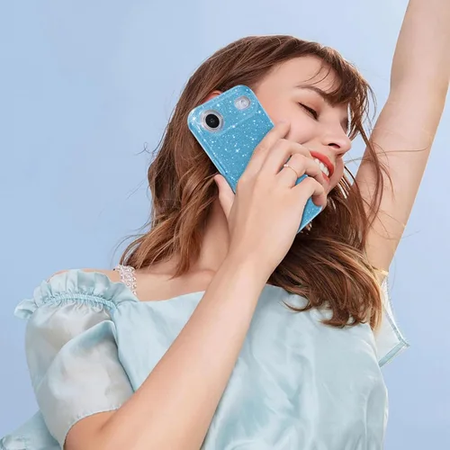 Vista 7 de MATEPROX - Funda compatible con iPhone Air de 6.5' [2025], carcasa protectora de 3 capas con purpurina brillante y tendencia, anti-arañazos y a