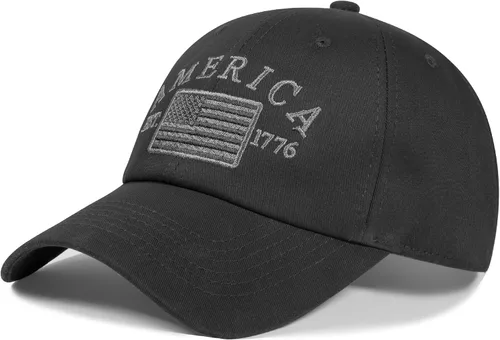Vista 68 de IIN Gorra de béisbol con bandera estadounidense para hombres y mujeres, de perfil bajo, militar, militar, militar, para papá