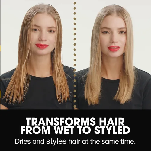 Vista 5 de ghd Duet Style Power Couple - Estilizador de cabello de aire caliente 2 en 1 (Negro) con elegante Talker Wet to Sleek Hair Styling Oil