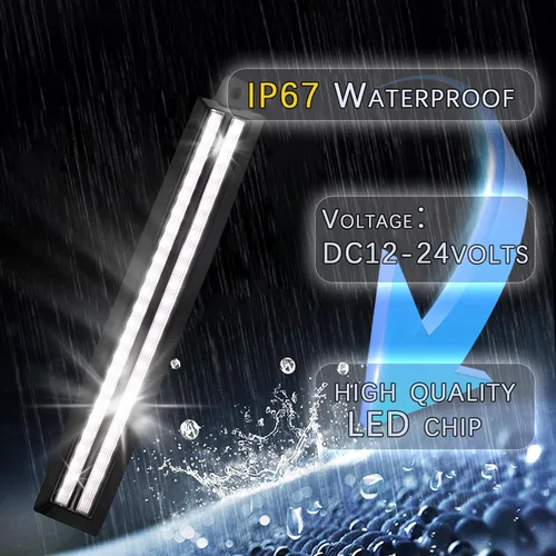 Vista 4 de Lámpara de Marcador Lateral LED para Faros Delanteros, Luz de Circulacion Diurna en Ámbar, Señal de Giro Secuencial Compatible con Toyota 4Runner